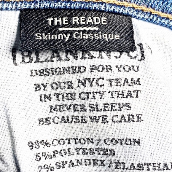 BLANKNYC The Reade Frayed Hem Skinny Jeans, Size 26 - Picture 11 of 16